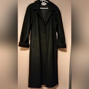 Full Length Pristine Vintage J. Gallery Wool Trench Coat size 12